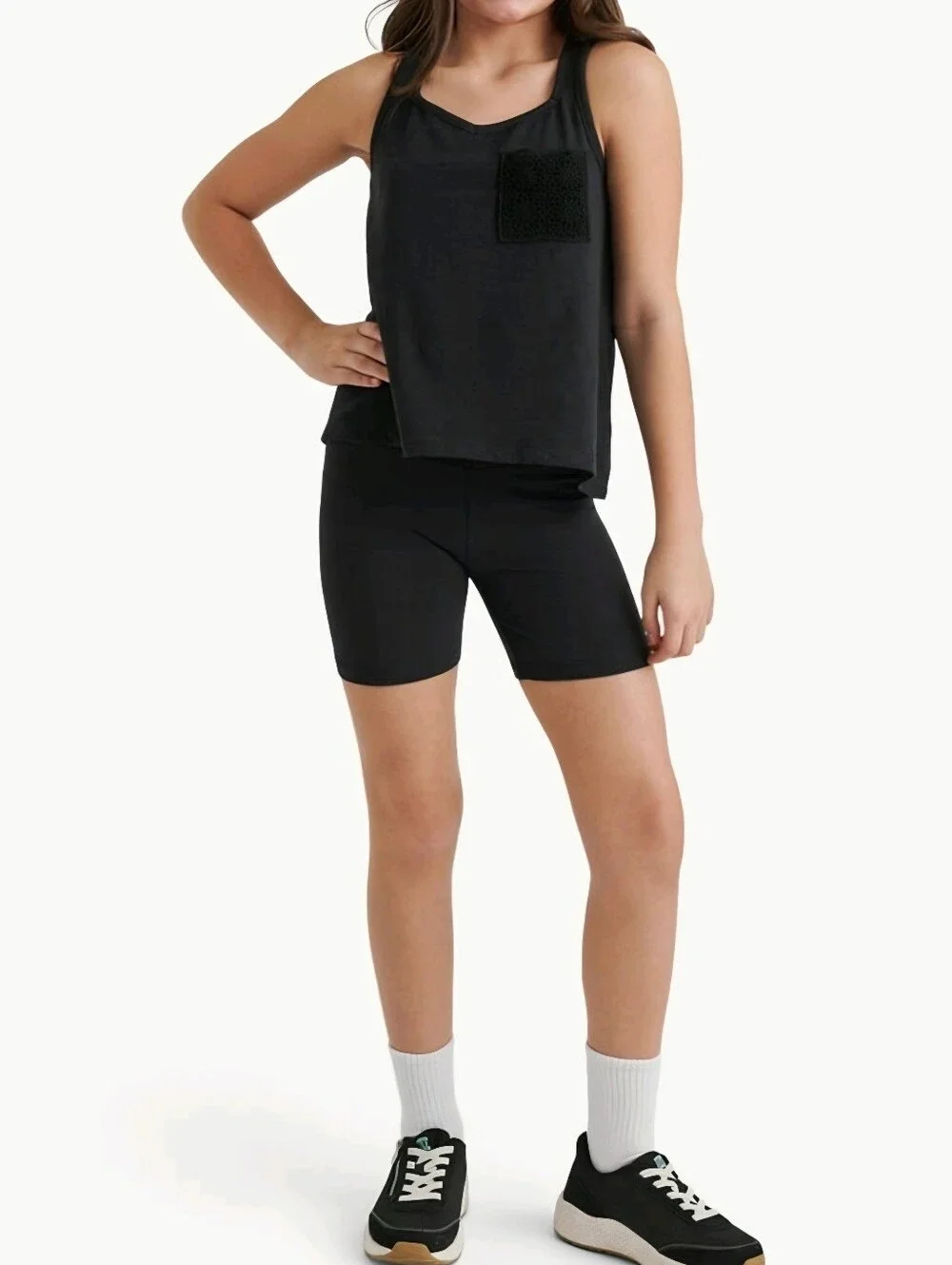 New Justice Girls Jersey Tank & Short summer / sport Set, size L 12/ 14